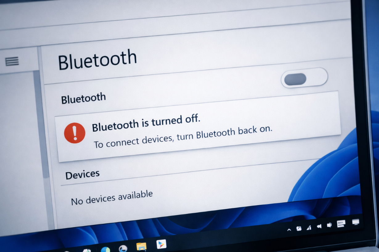 How to Fix Bluetooth Not Working in Windows