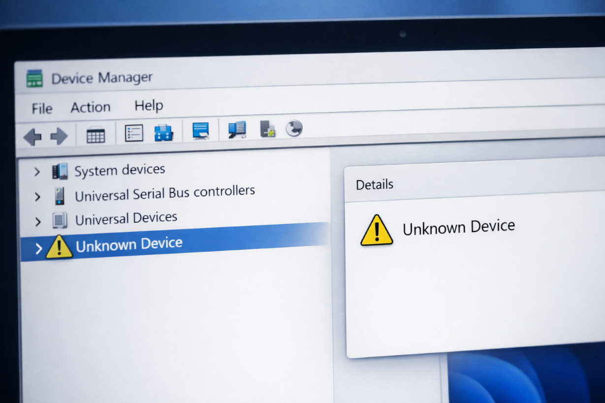 How to Fix Unknown Device in Device Manager