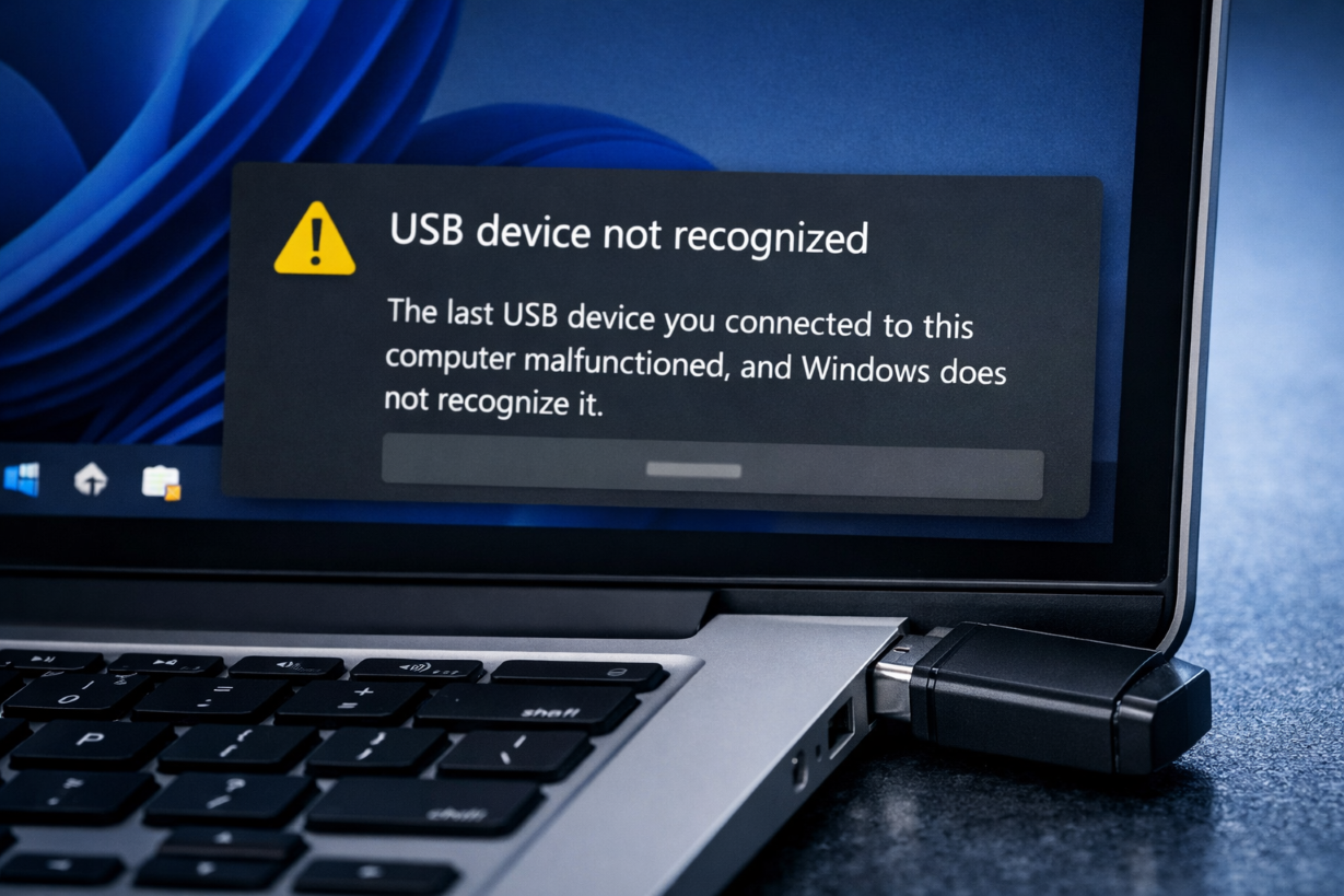 How to Fix USB Device Not Recognized