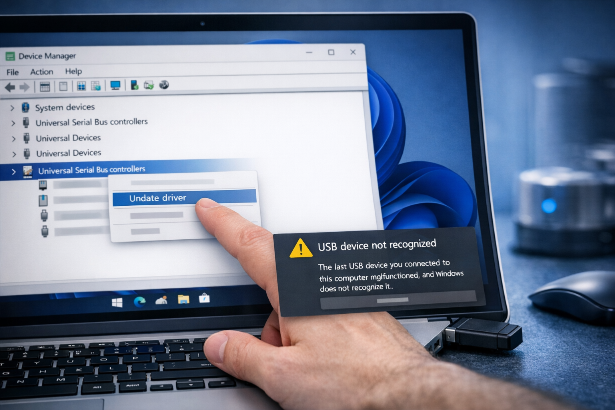 How to Fix USB Device Not Recognized